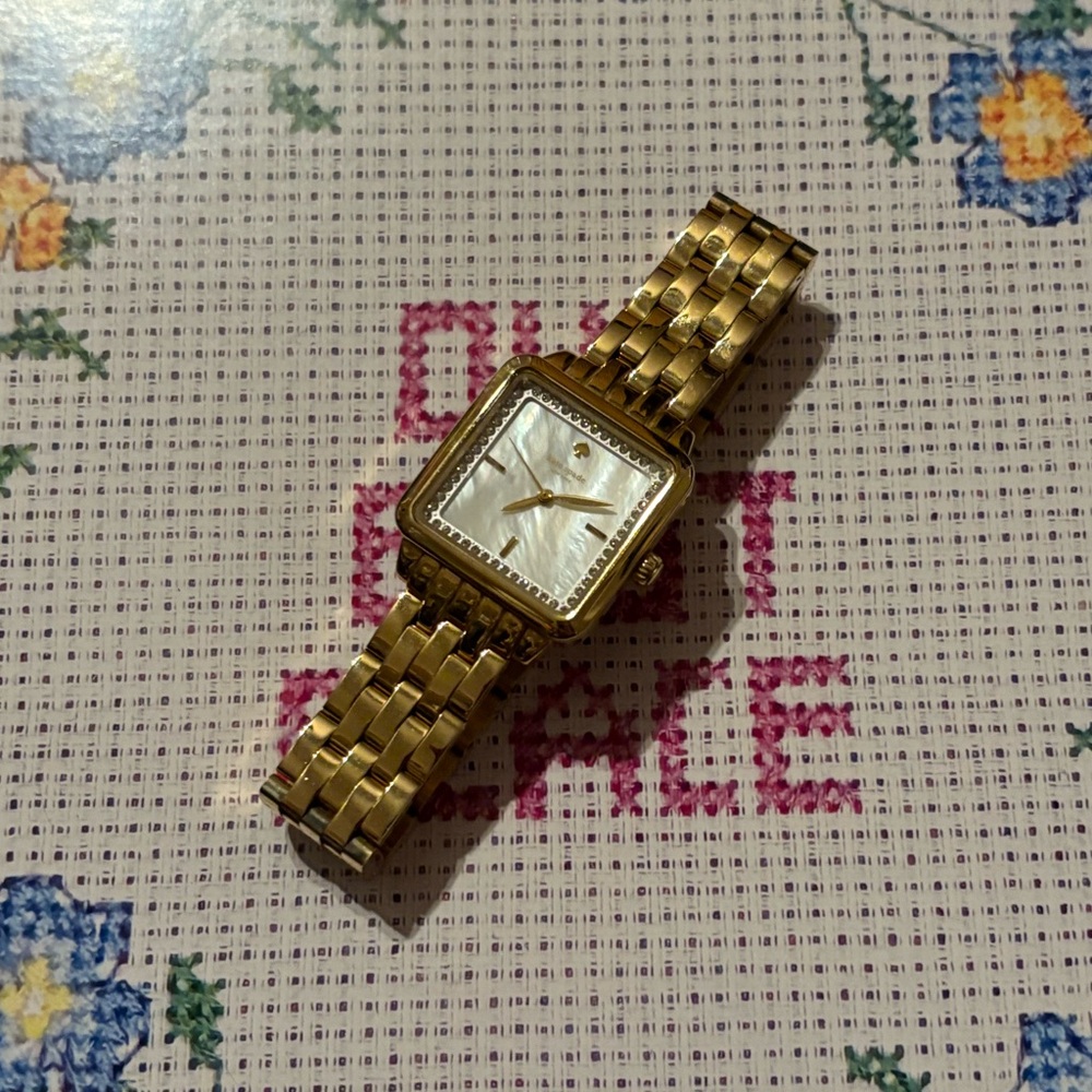 Kate Spade gold link watch